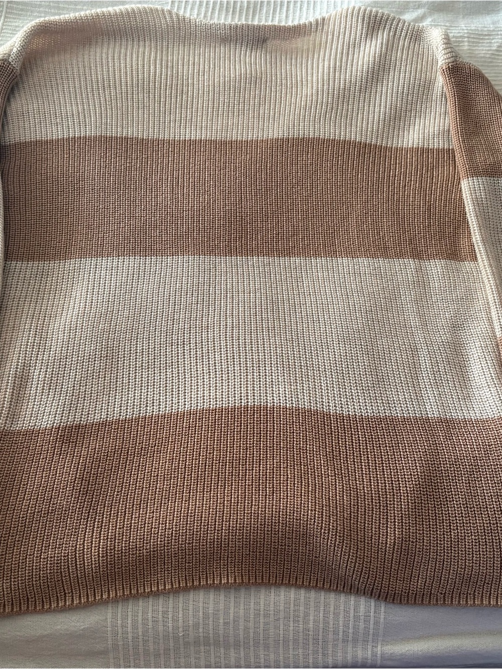 Gentle Fawn Annalise Striped Knit V-Neck Slouchy Sweater - Picture 4 of 7
